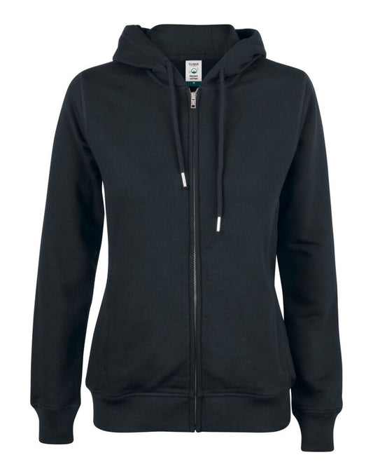 Ladies Premium OC Full Zip Hoody - Black