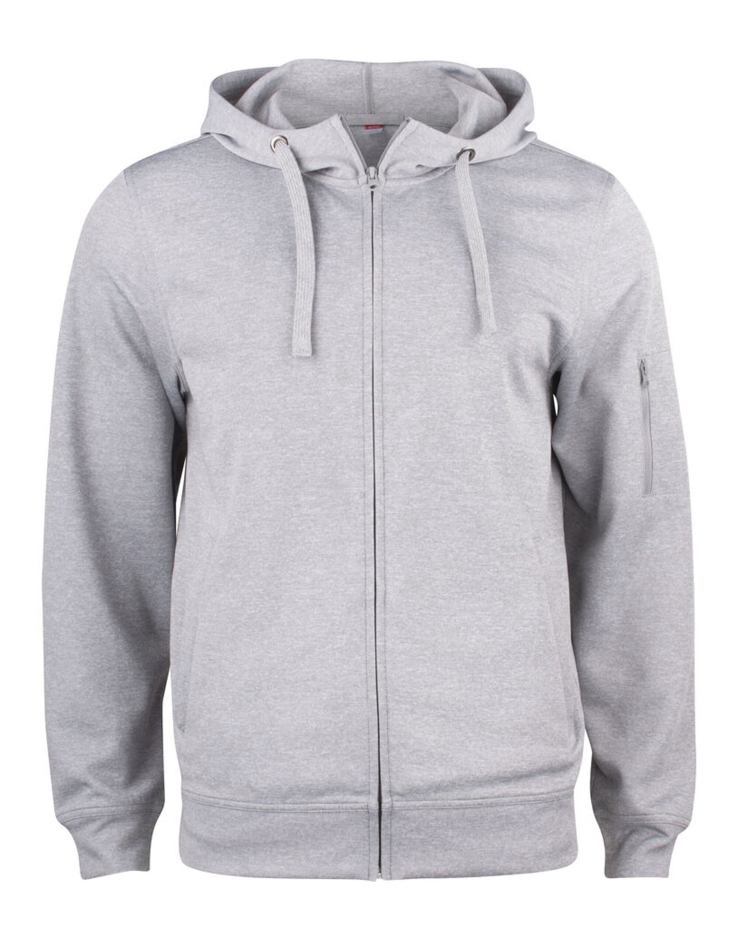 Basic Active Full Zip Hoody _x000D_ - Grey Melange