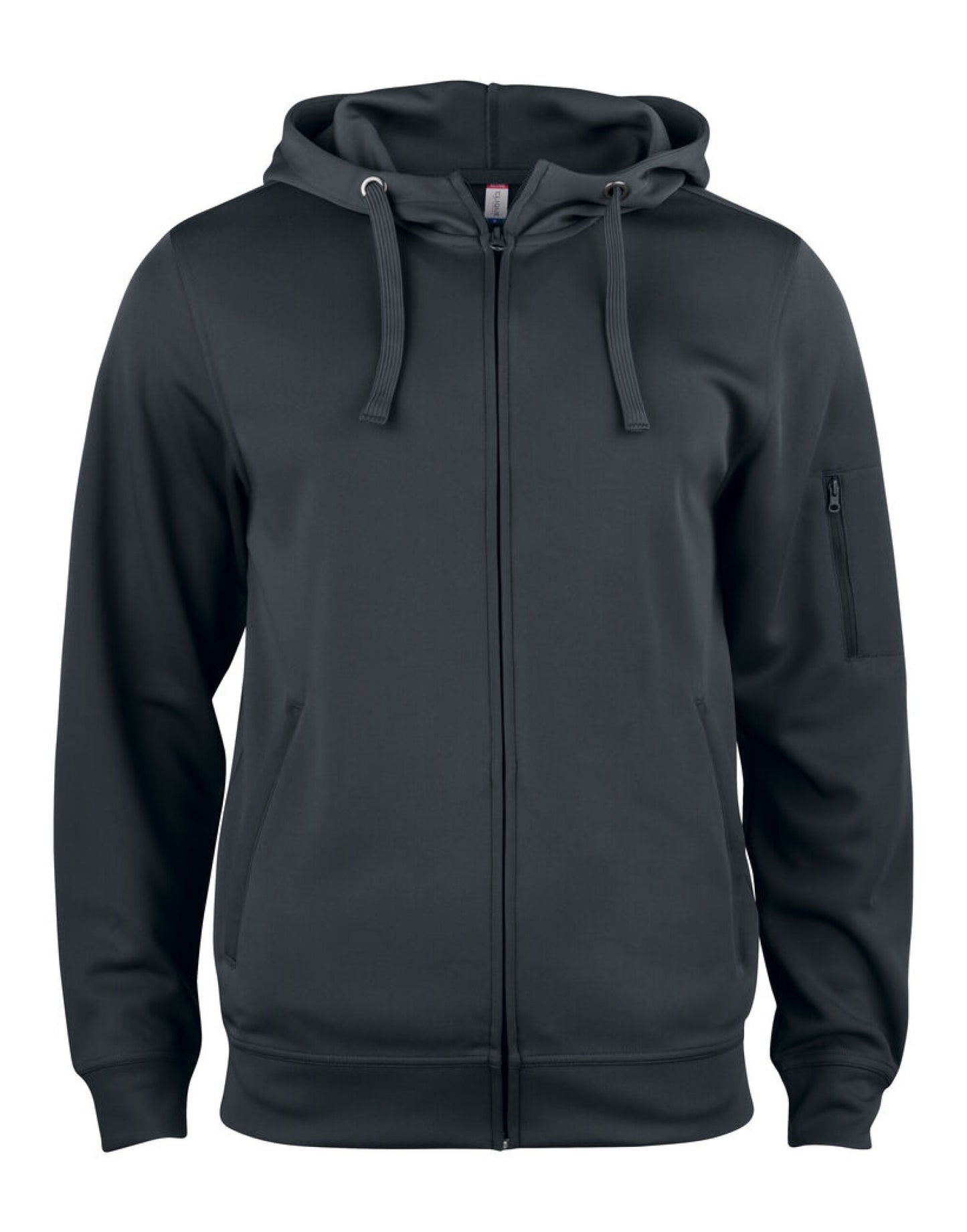 Basic Active Full Zip Hoody _x000D_ - Black