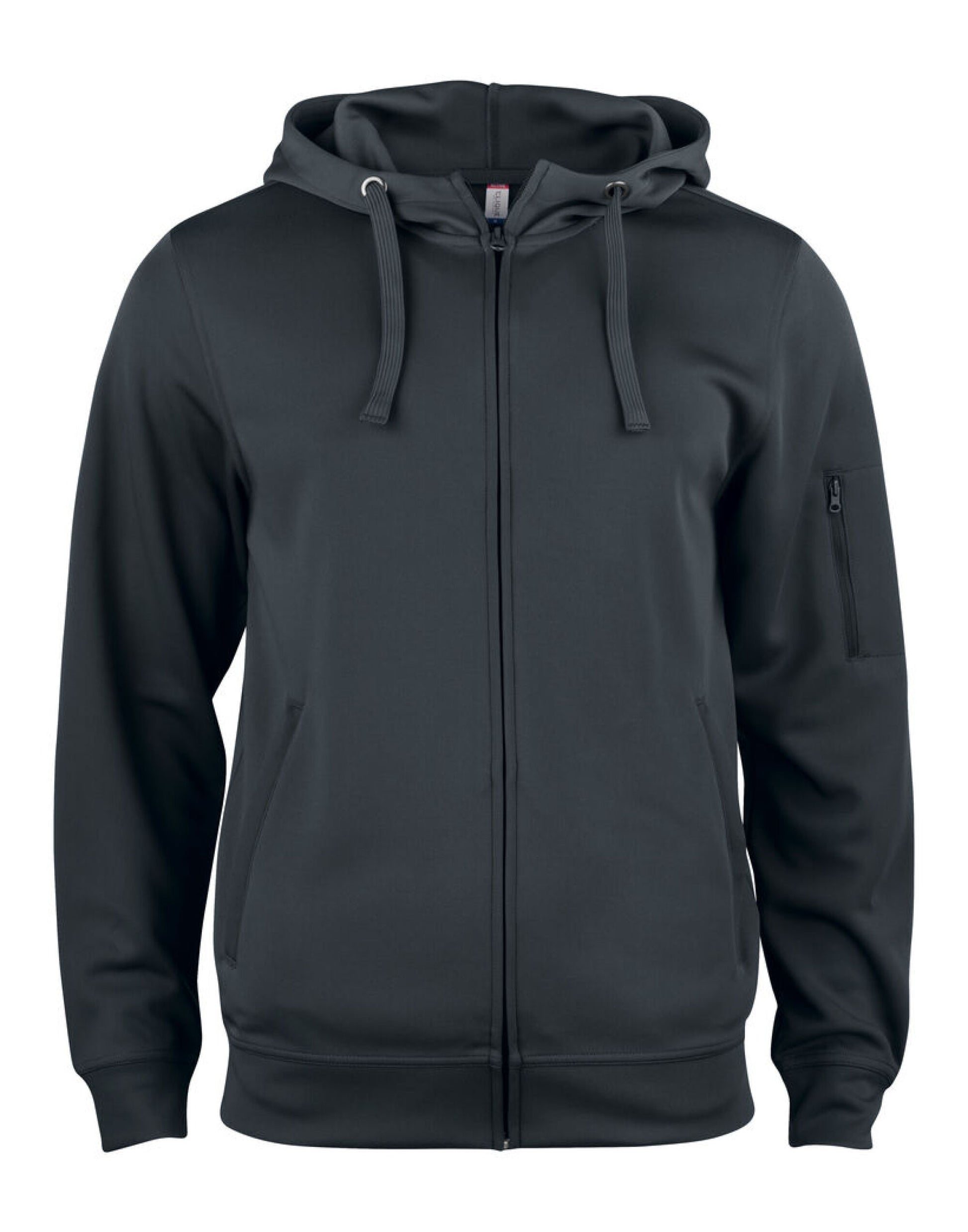 Basic Active Full Zip Hoody _x000D_ - Black