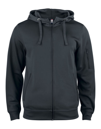 Basic Active Full Zip Hoody _x000D_ - Black
