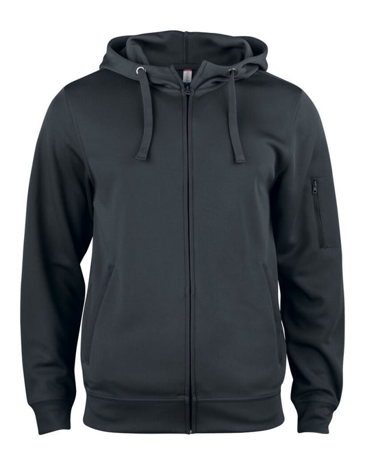Basic Active Full Zip Hoody _x000D_ - Black