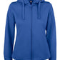 Ladies Basic Active Full Zip Hoody - Royal Blue