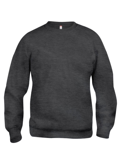 Basic Roundneck Sweatshirt - Anthracite Melange