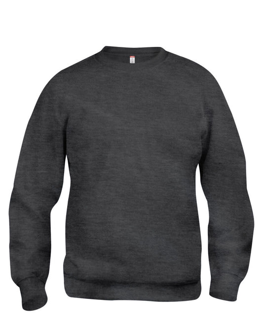 Basic Roundneck Sweatshirt - Anthracite Melange