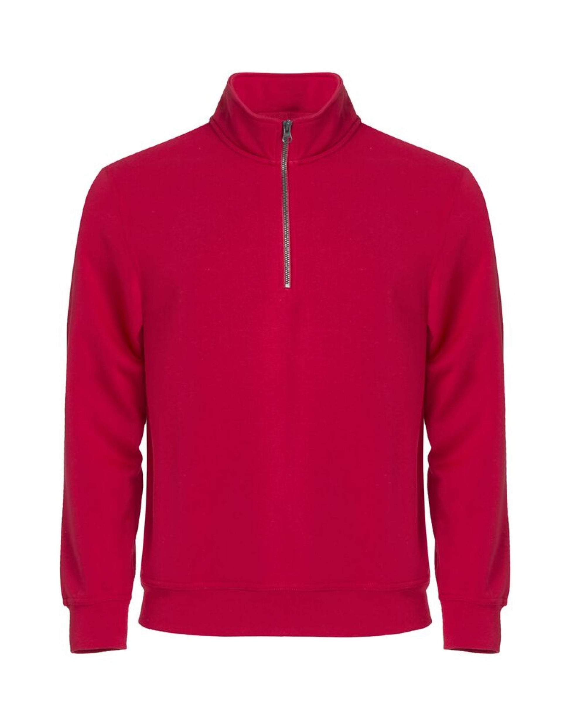 Basic Half Zip - Red