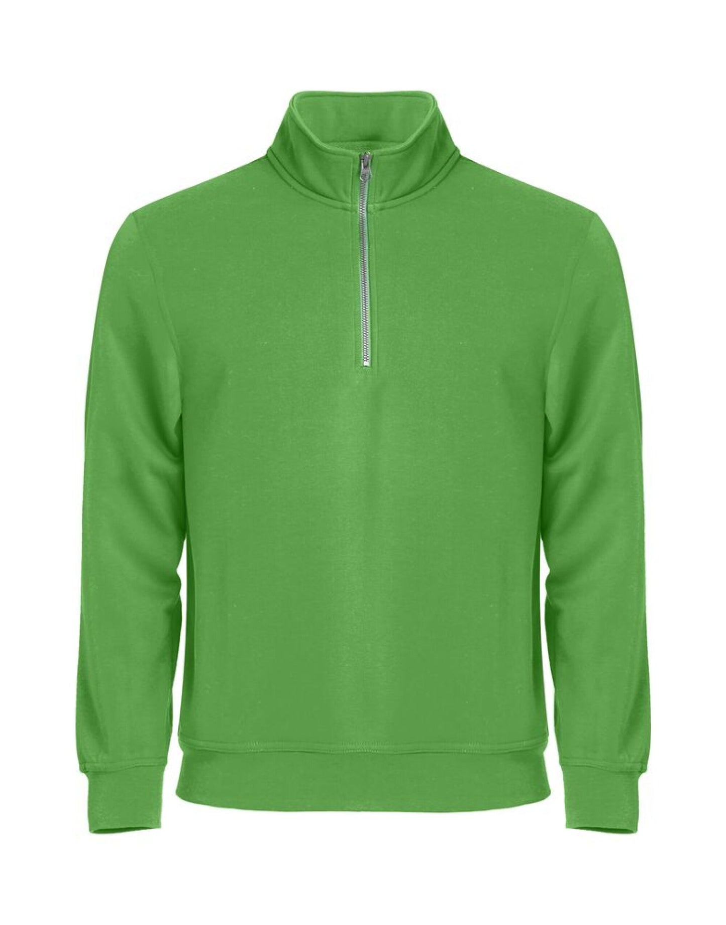 Basic Half Zip - Apple Green