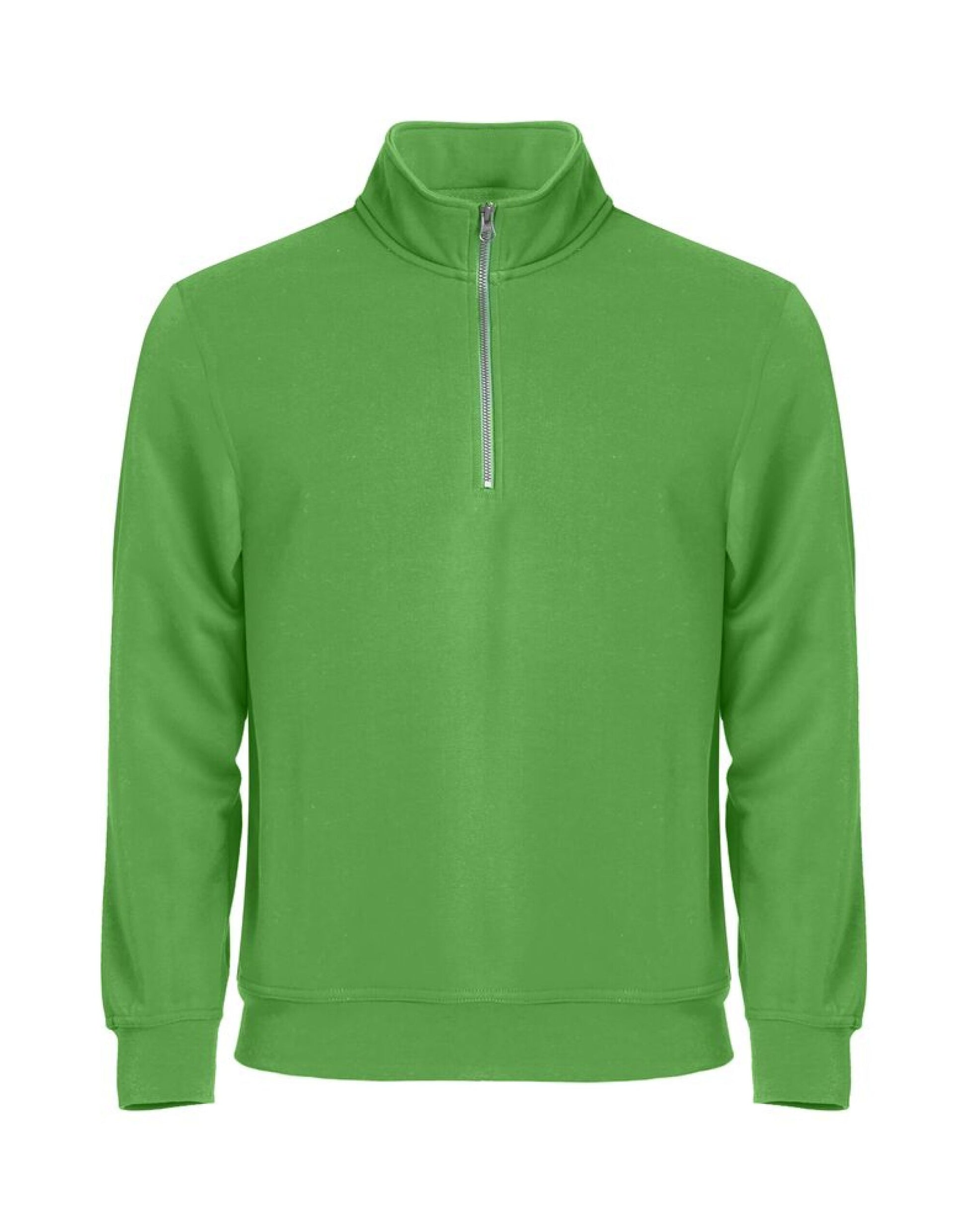 Basic Half Zip - Apple Green