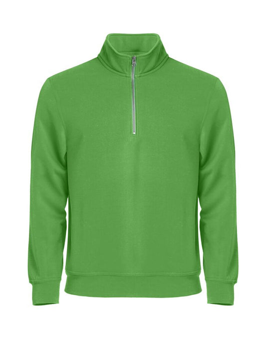 Basic Half Zip - Apple Green
