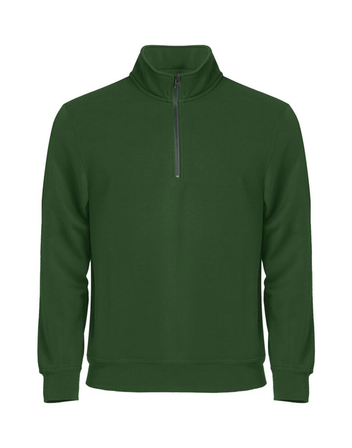 Basic Half Zip - Bottle Green