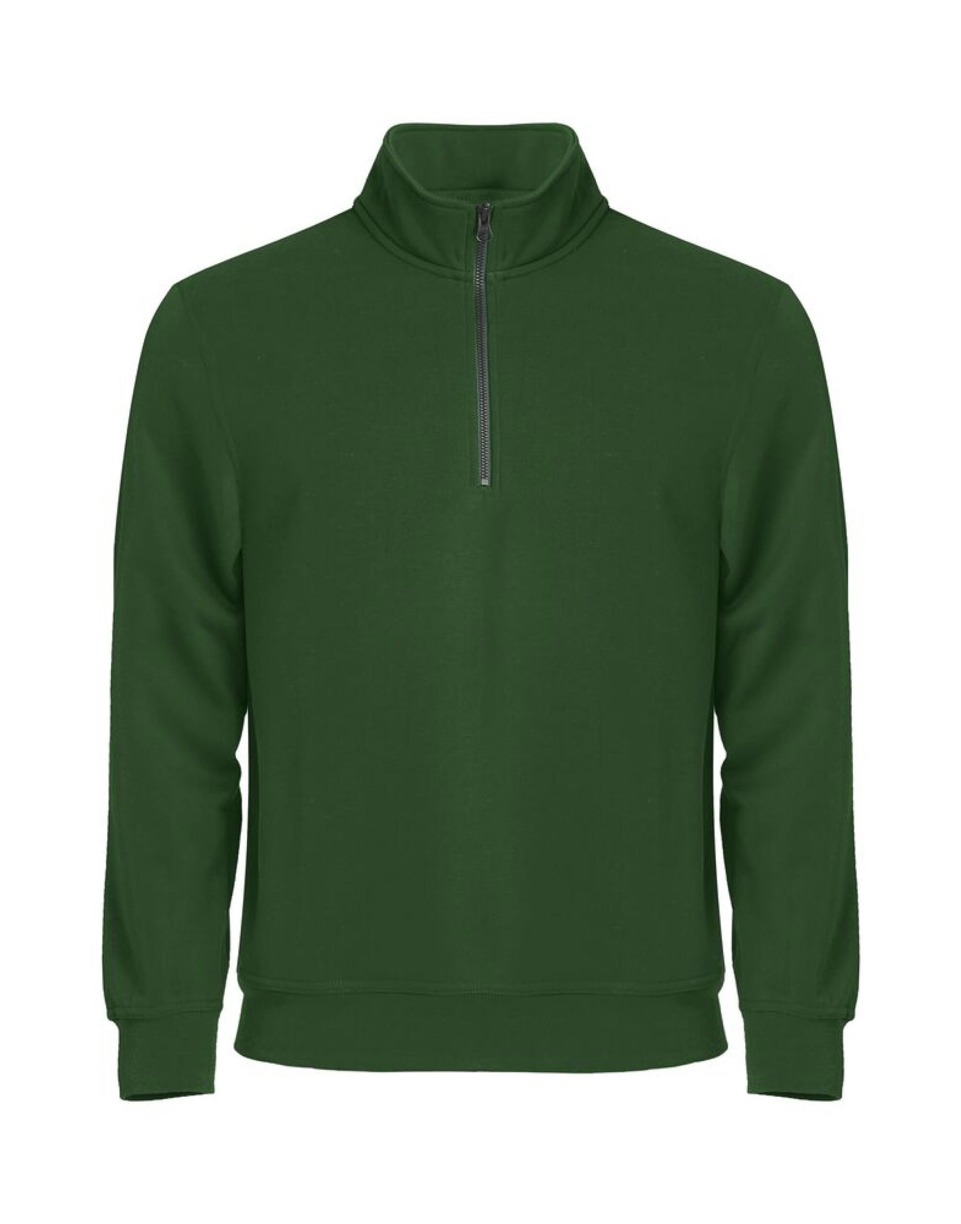 Basic Half Zip - Bottle Green