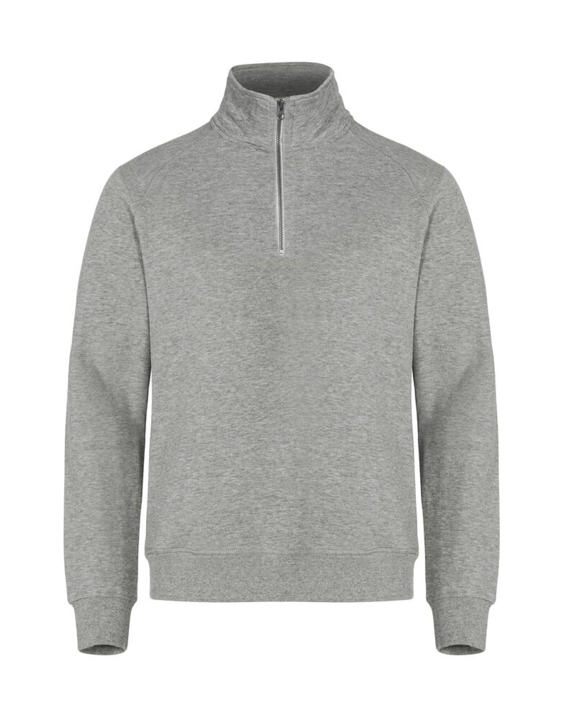 Basic Half Zip - Grey Melange