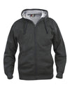 Men's Basic Hoody Full Zip - Anthracite Melange