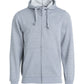 Men's Basic Hoody Full Zip - Grey Melange