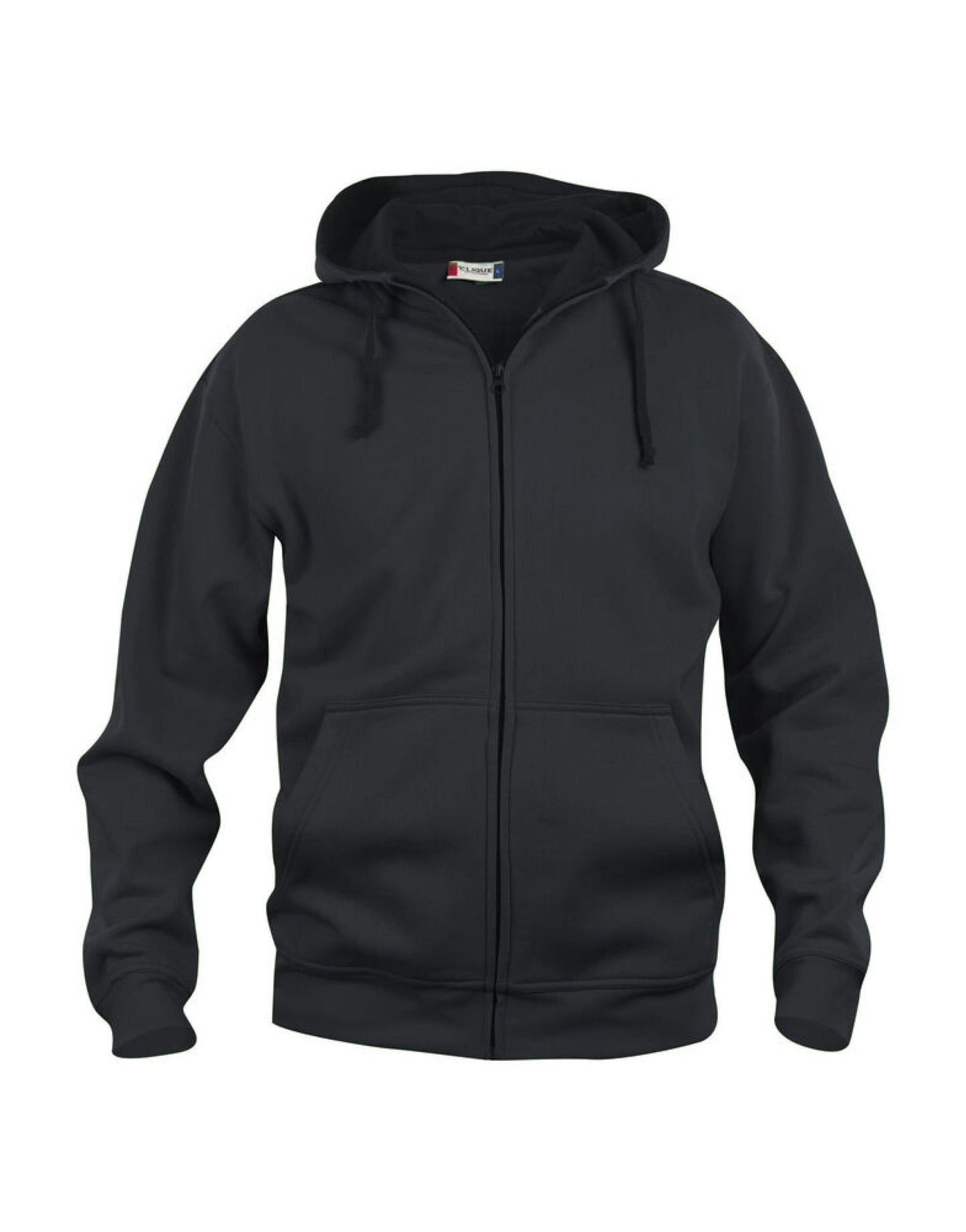 Men's Basic Hoody Full Zip - Black