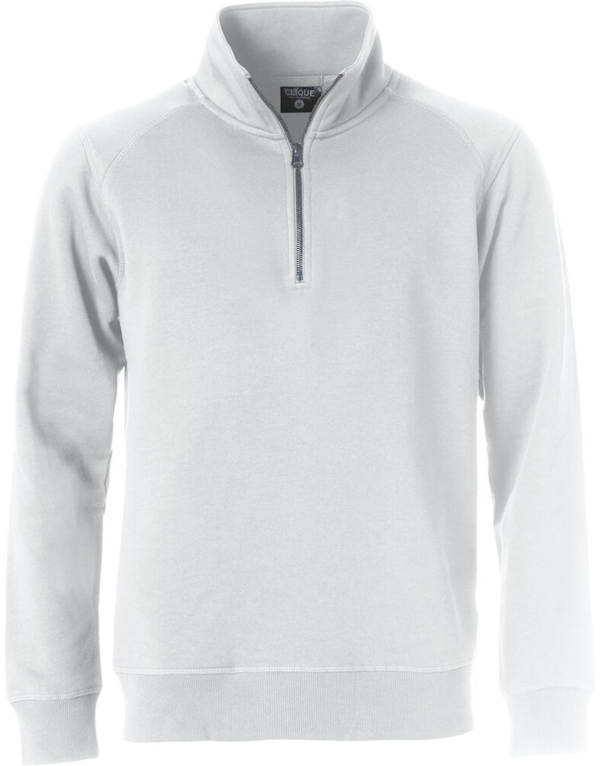 Classic Half Zip - White