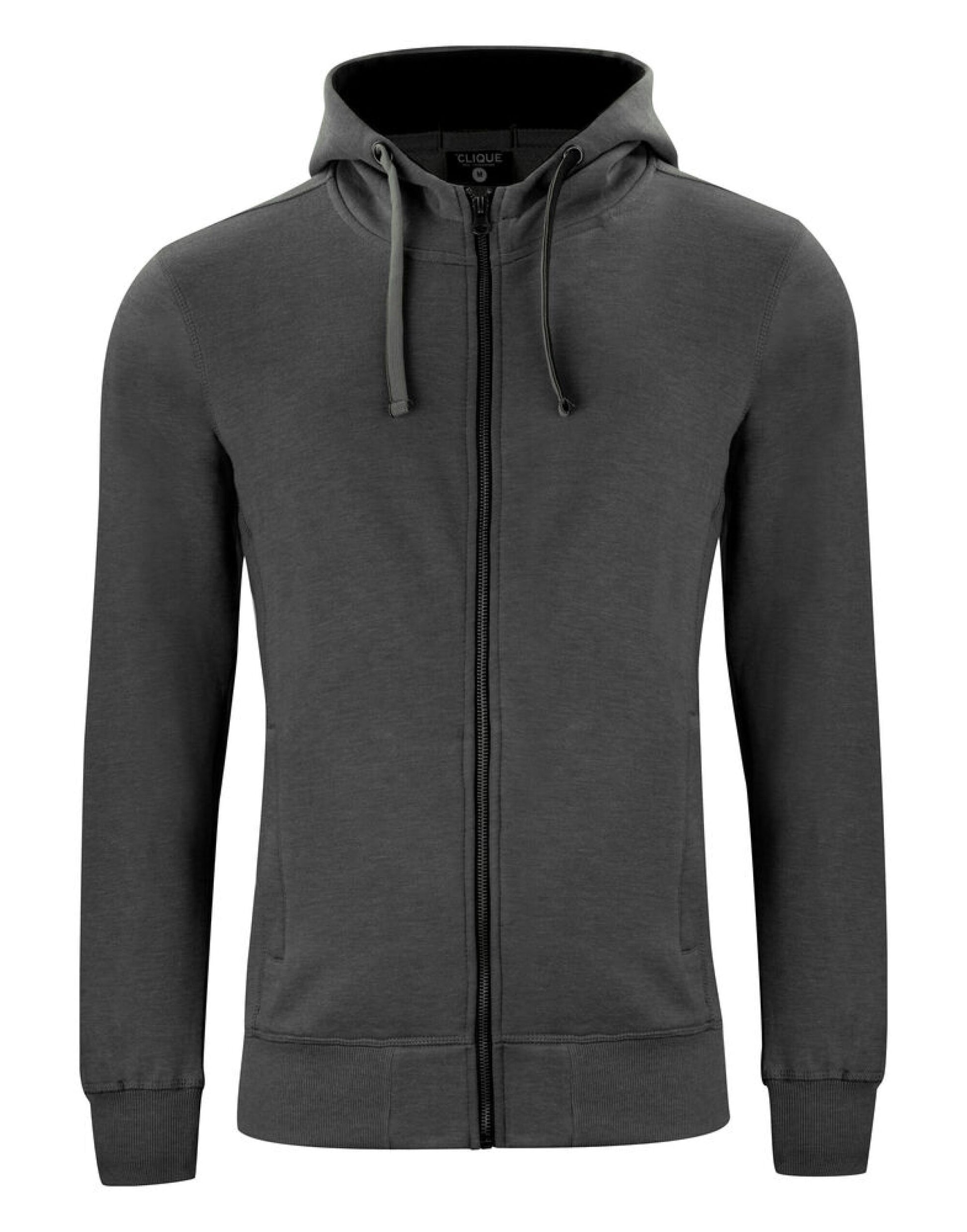 Classic Full Zip Hoody - Anthracite Melange