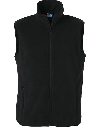 Basic Polar Fleece Vest - Black