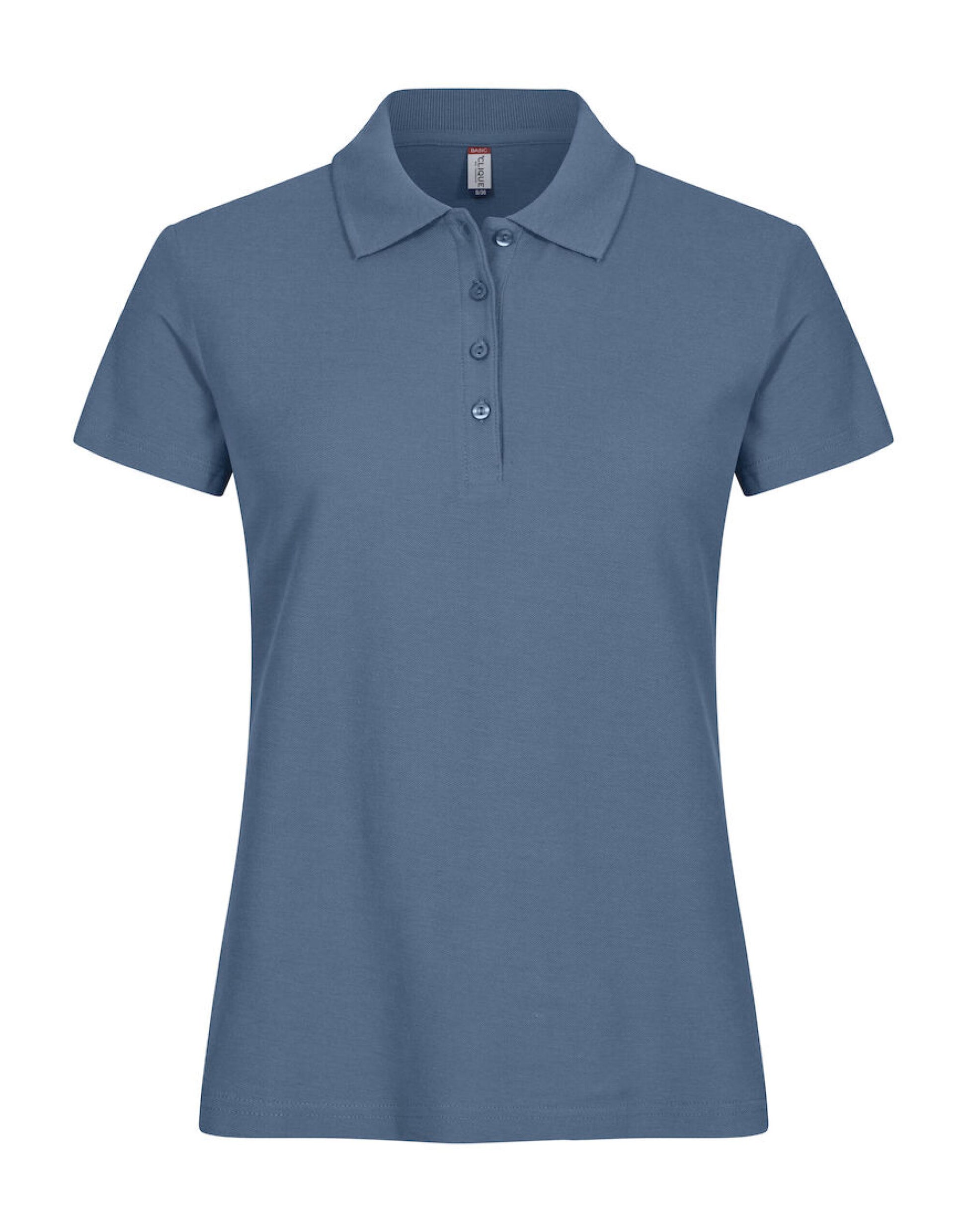 Ladies Basic Polo - Steel Blue