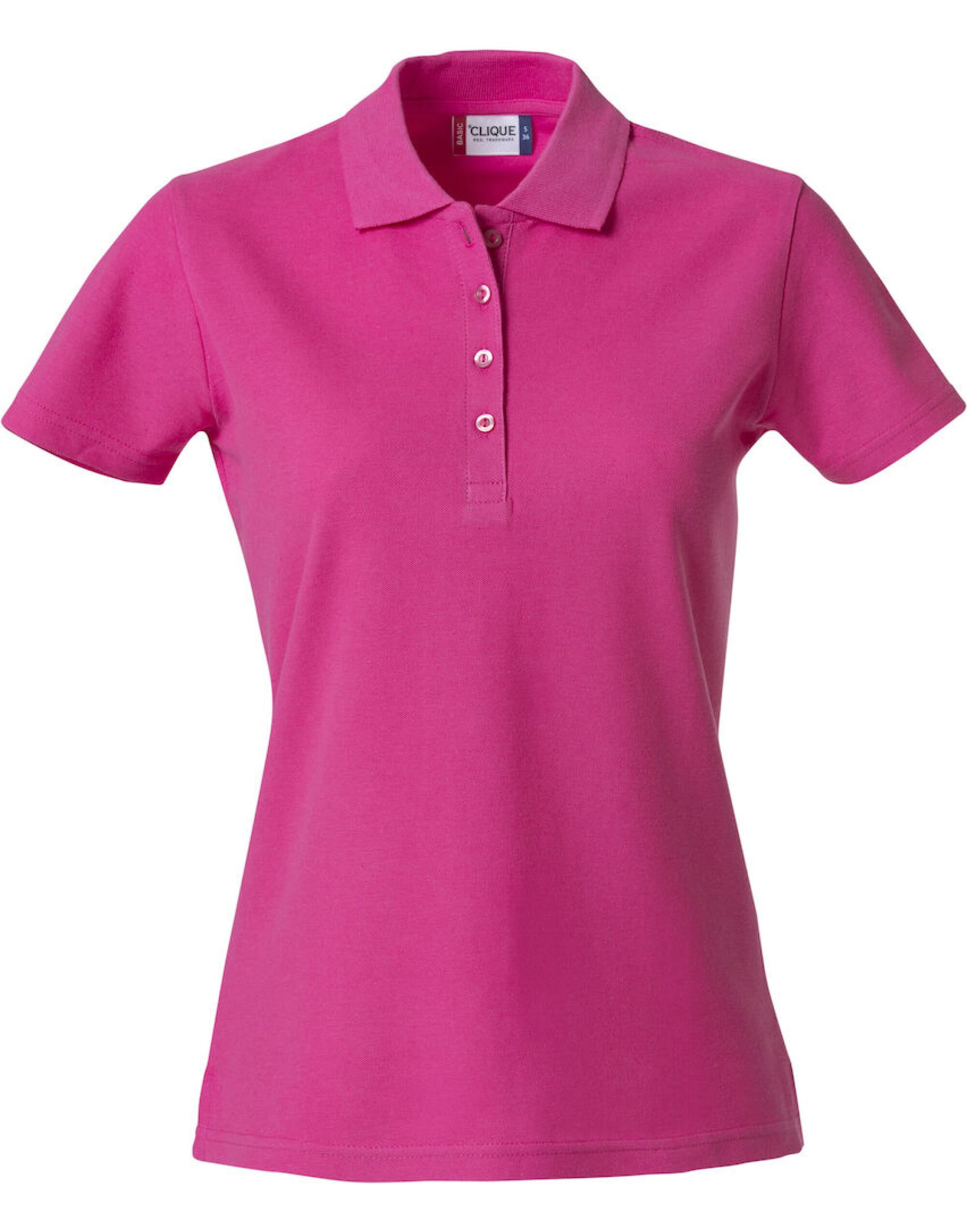 Ladies Basic Polo - Bright Cerise