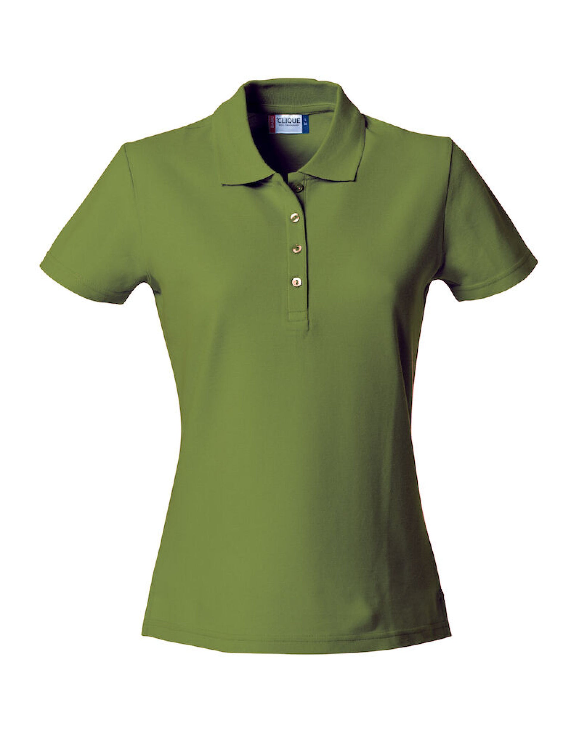 Ladies Basic Polo - Army Green