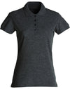 Ladies Basic Polo - Anthracite Melange