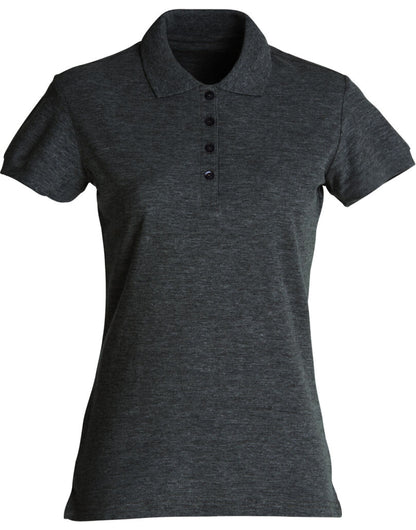 Ladies Basic Polo - Anthracite Melange