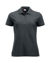 Ladies Manhattan Polo - Anthracite Melange