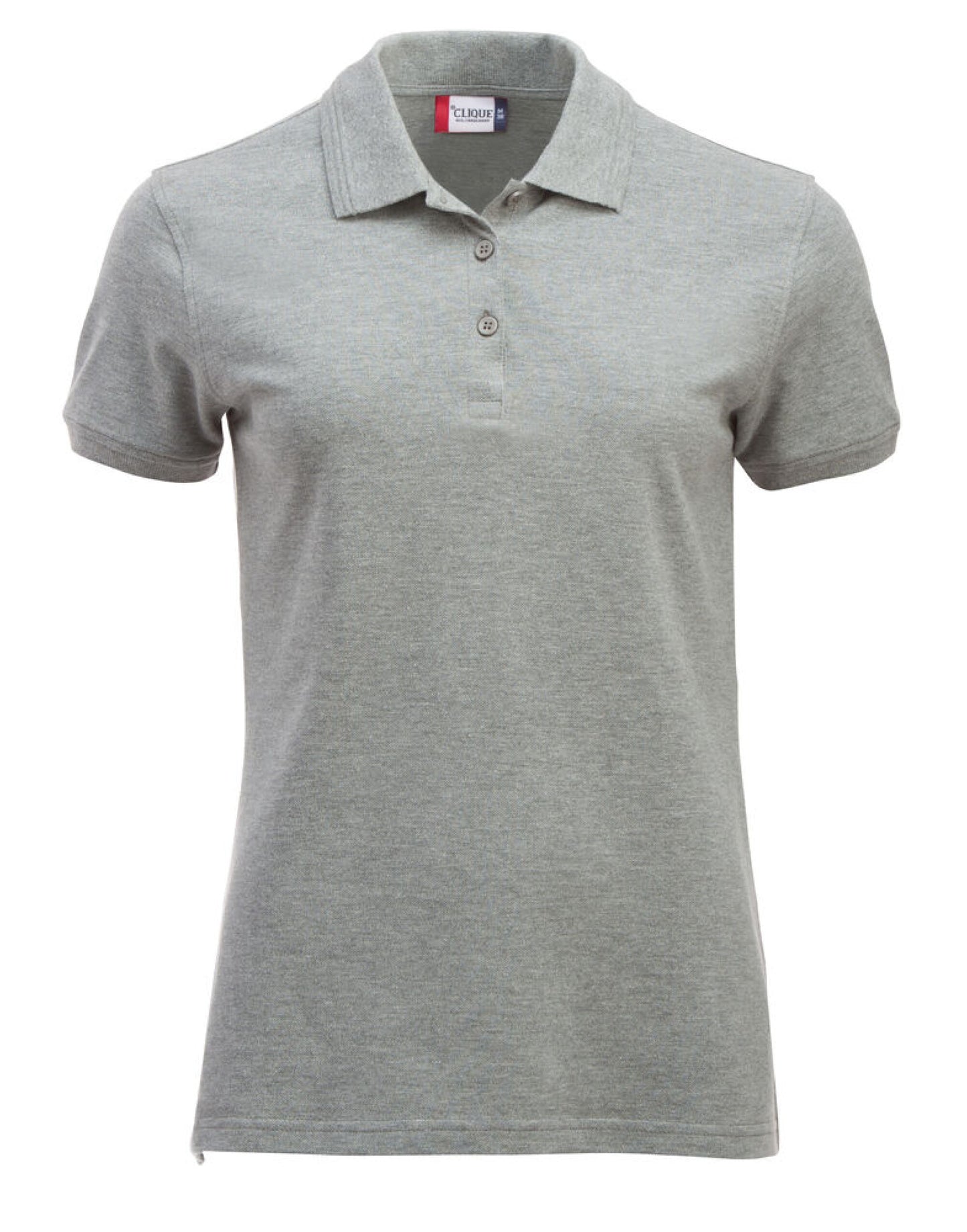 Ladies Manhattan Polo - Grey Melange