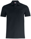 Basic Polo With Pocket - Black