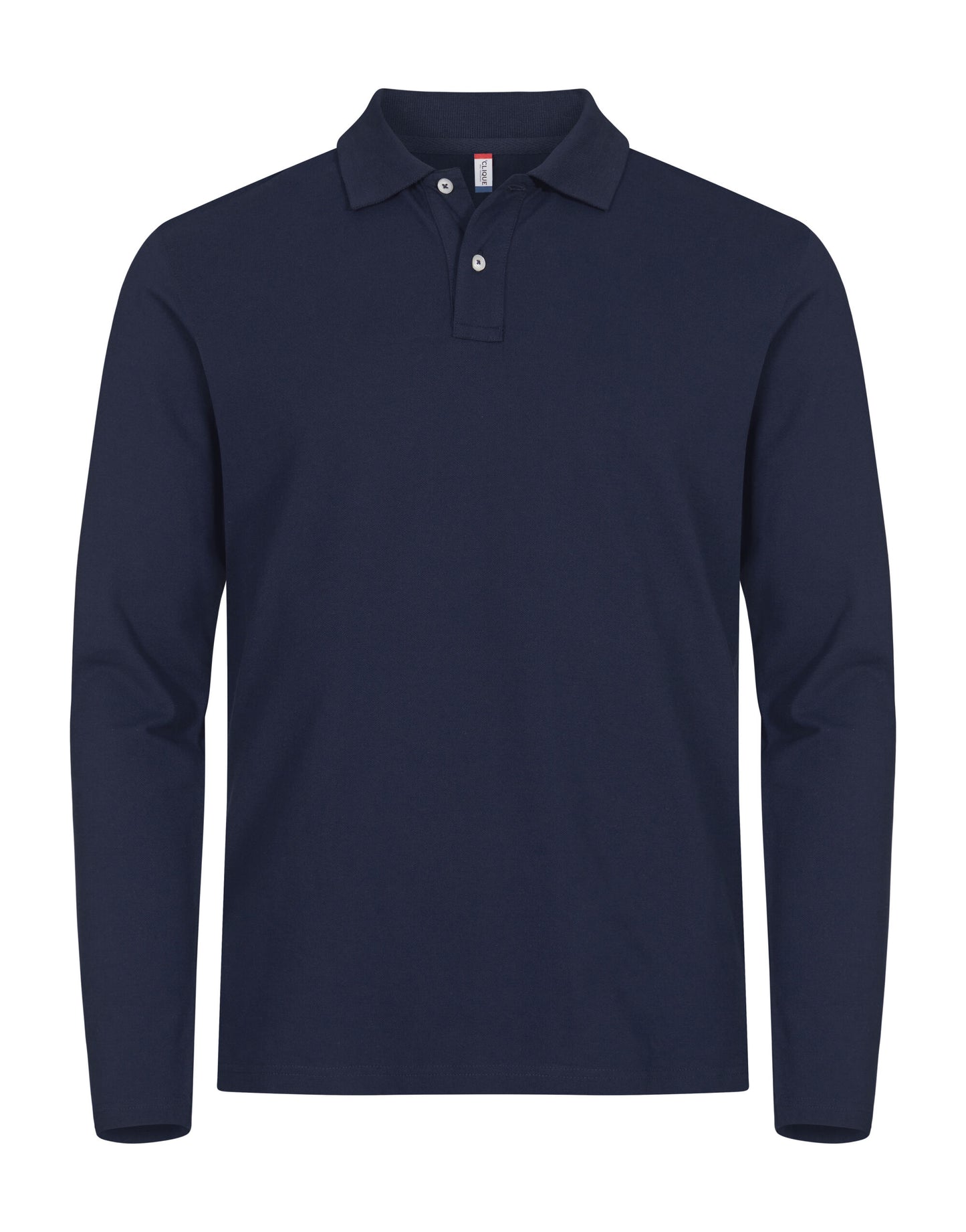 Stretch Premium Polo L/S - Dark Navy