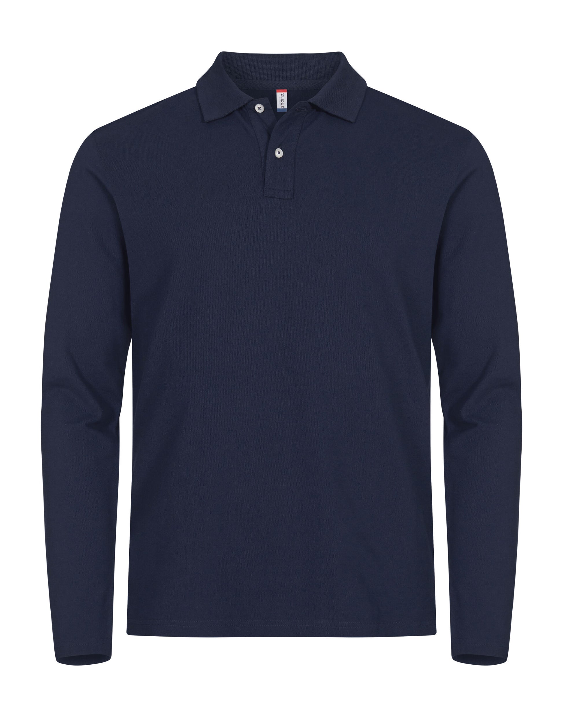 Stretch Premium Polo L/S - Dark Navy