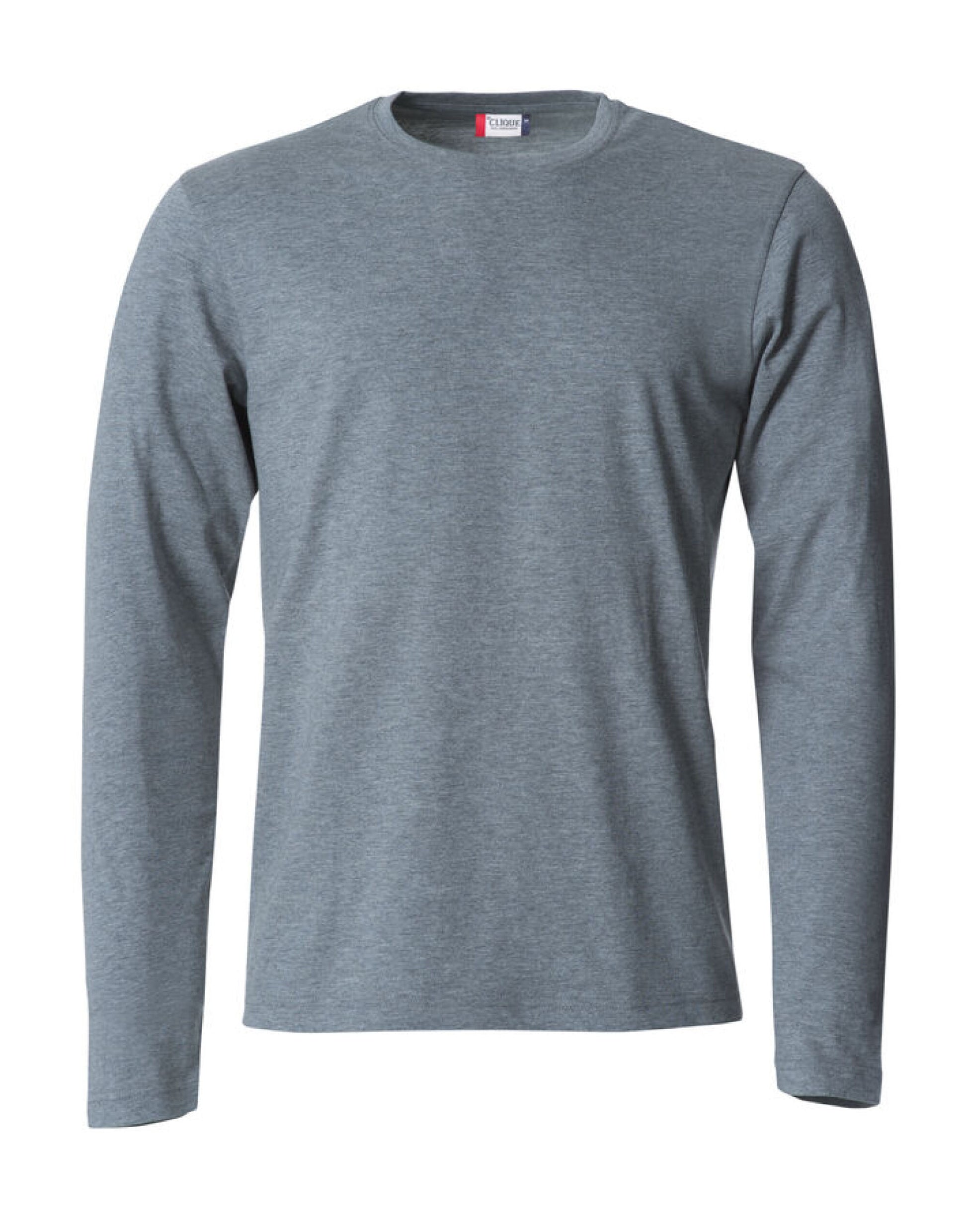 Basic Long Sleeve T - Grey Melange