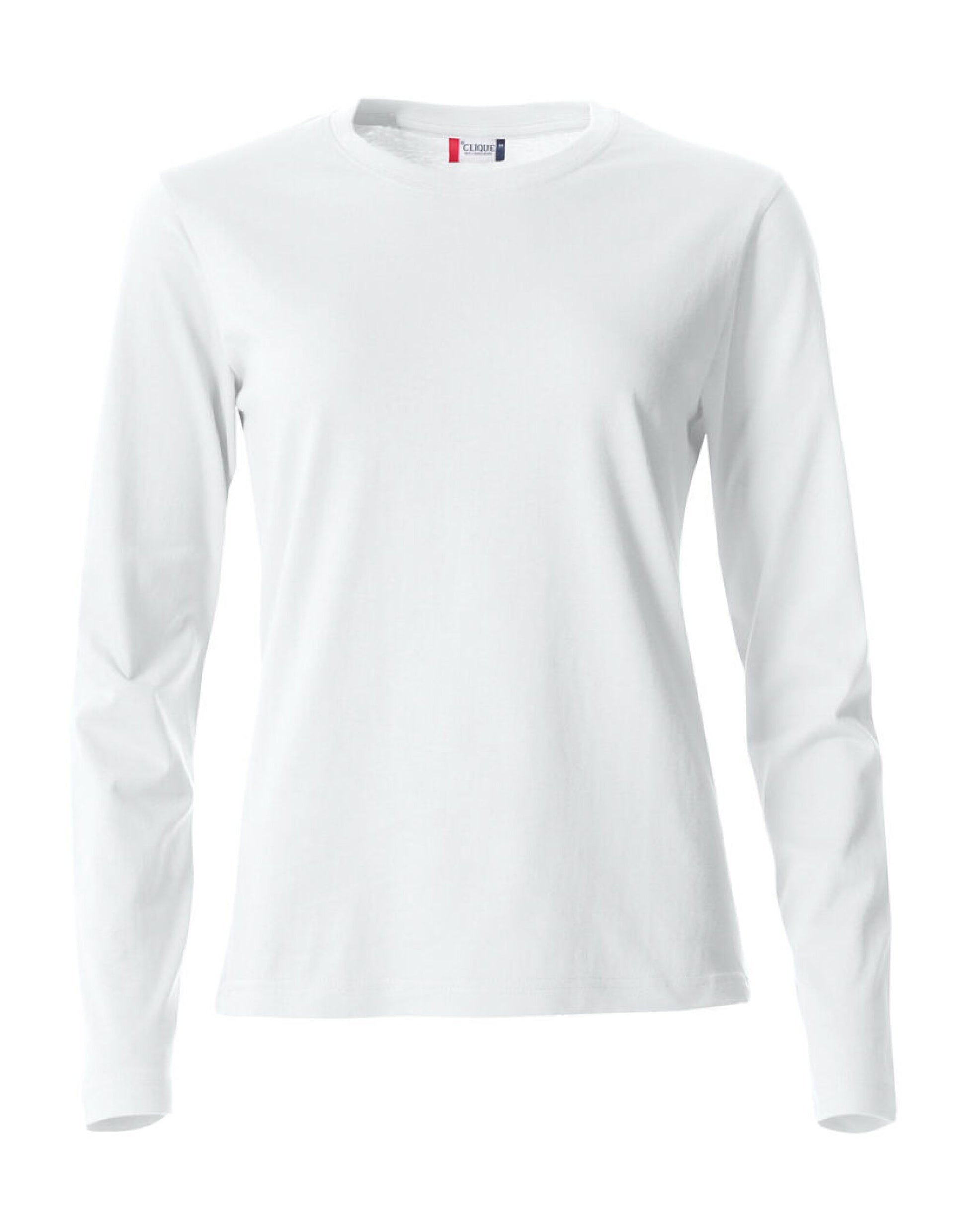 Ladies L/S Basic-T - White