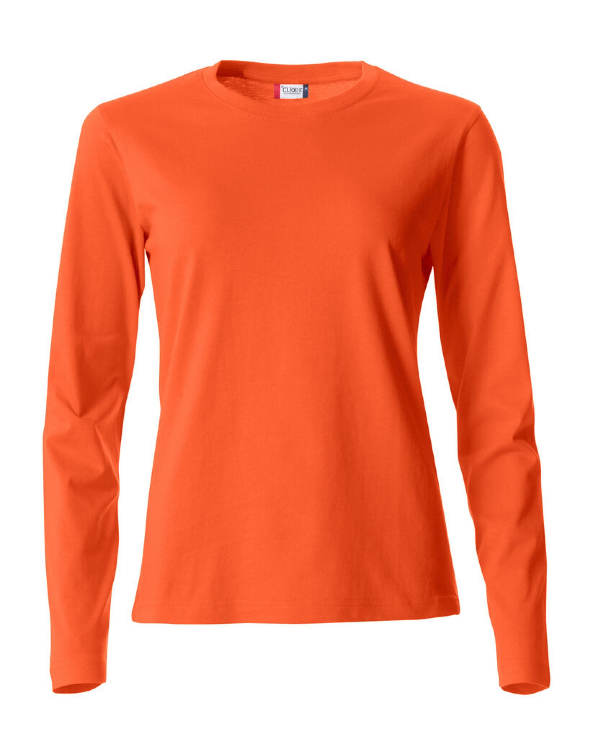 Ladies L/S Basic-T - Blood Orange
