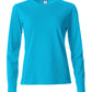 Ladies L/S Basic-T - Turquoise