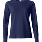 Ladies L/S Basic-T - Dark Navy