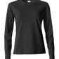 Ladies L/S Basic-T - Black