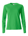Ladies L/S Basic-T - Apple Green