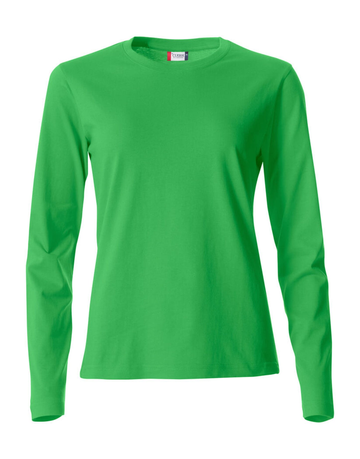 Ladies L/S Basic-T - Apple Green