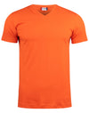 Basic-T V-neck - Blood Orange