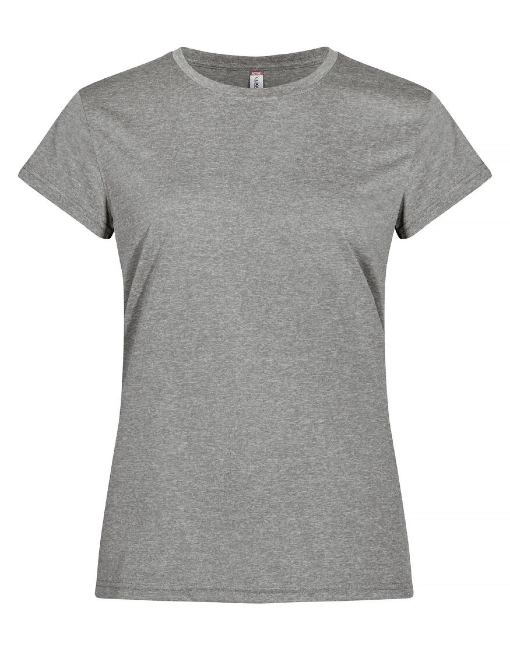 Ladies Basic Active-T - Grey Melange