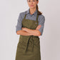Le Chef Apron with Metal Eyelets - Olive
