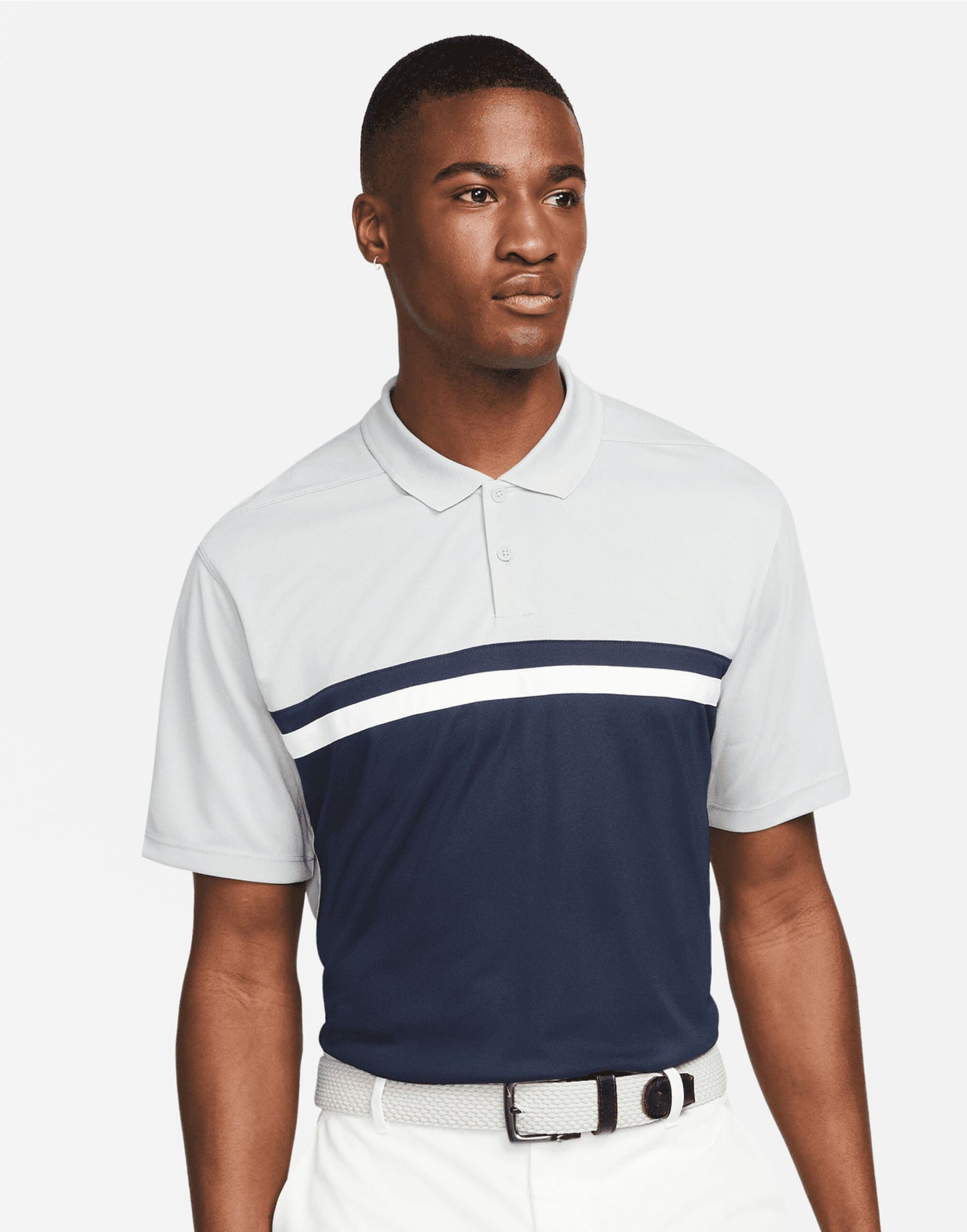 Nike Victory Men's Golf Polo - Light Smoke Grey/ Obsidian