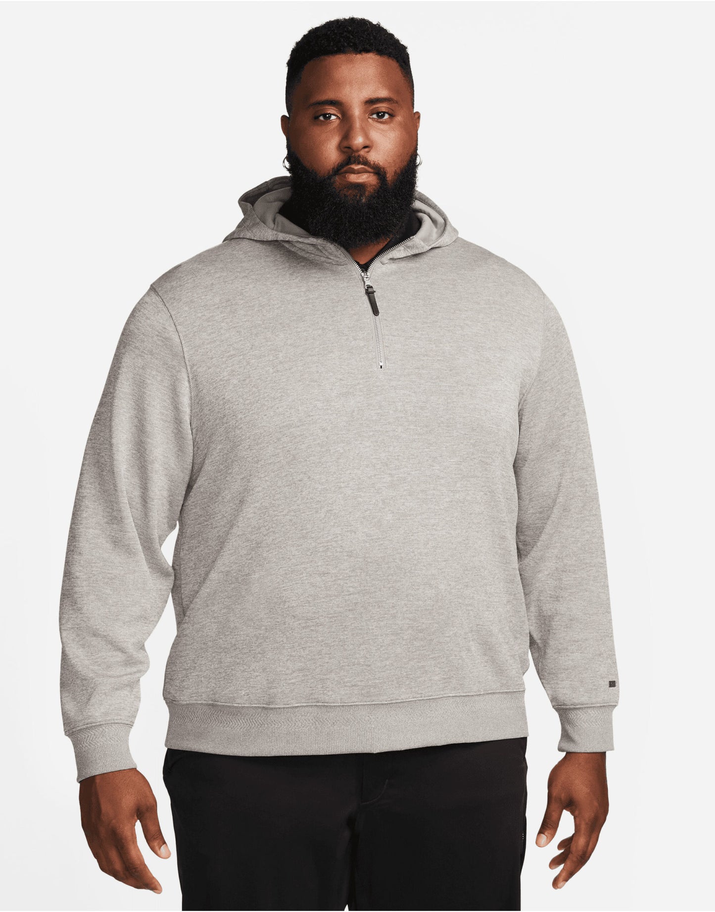 Nike Men's Hoodie - Dust/ White/ Dust/ Brushed Silver