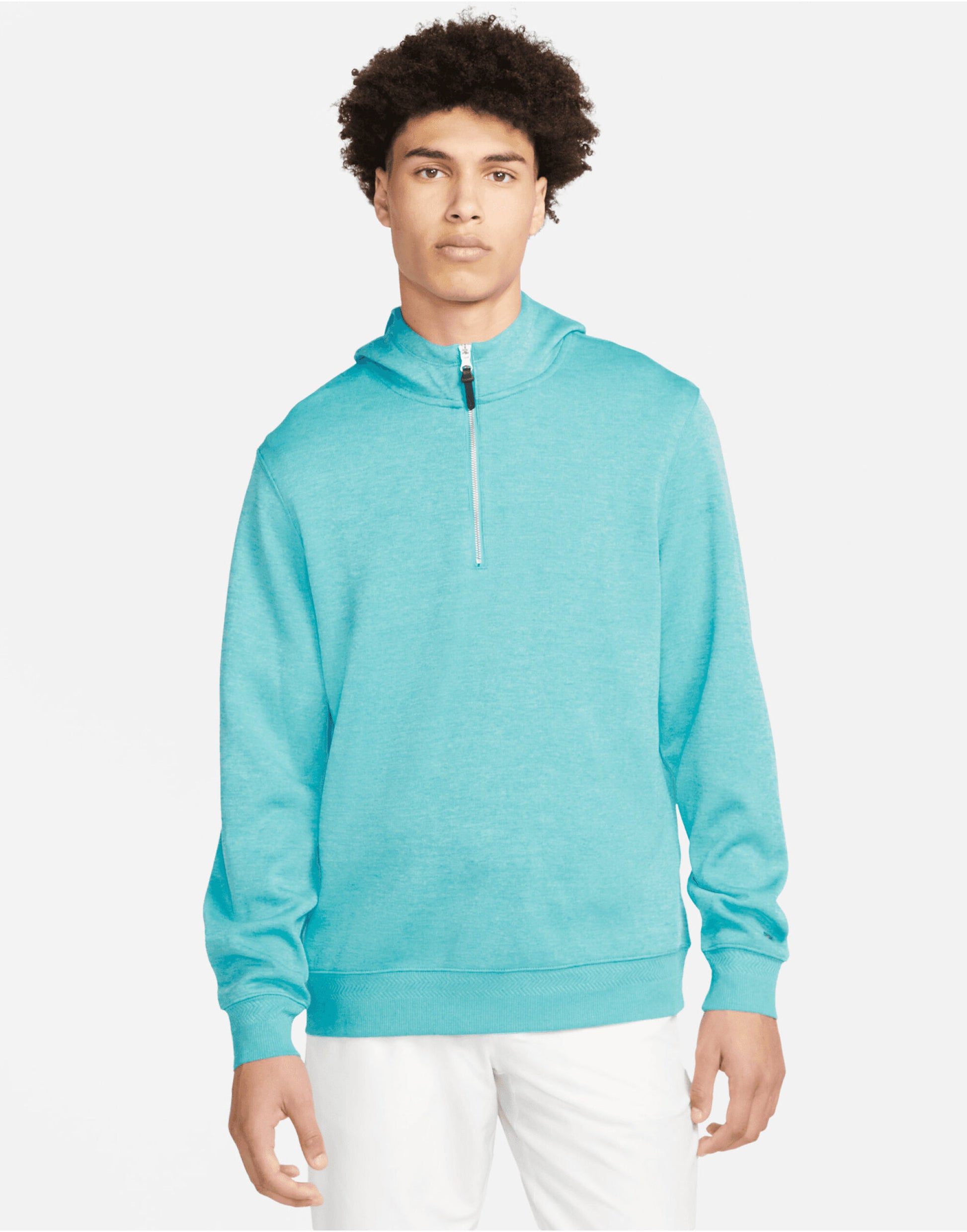 Nike Men's Hoodie - Ocean Vliss/ Baltic Blue/ Brushed Silver