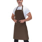 Canvas Bib Apron With Pocket - Khaki