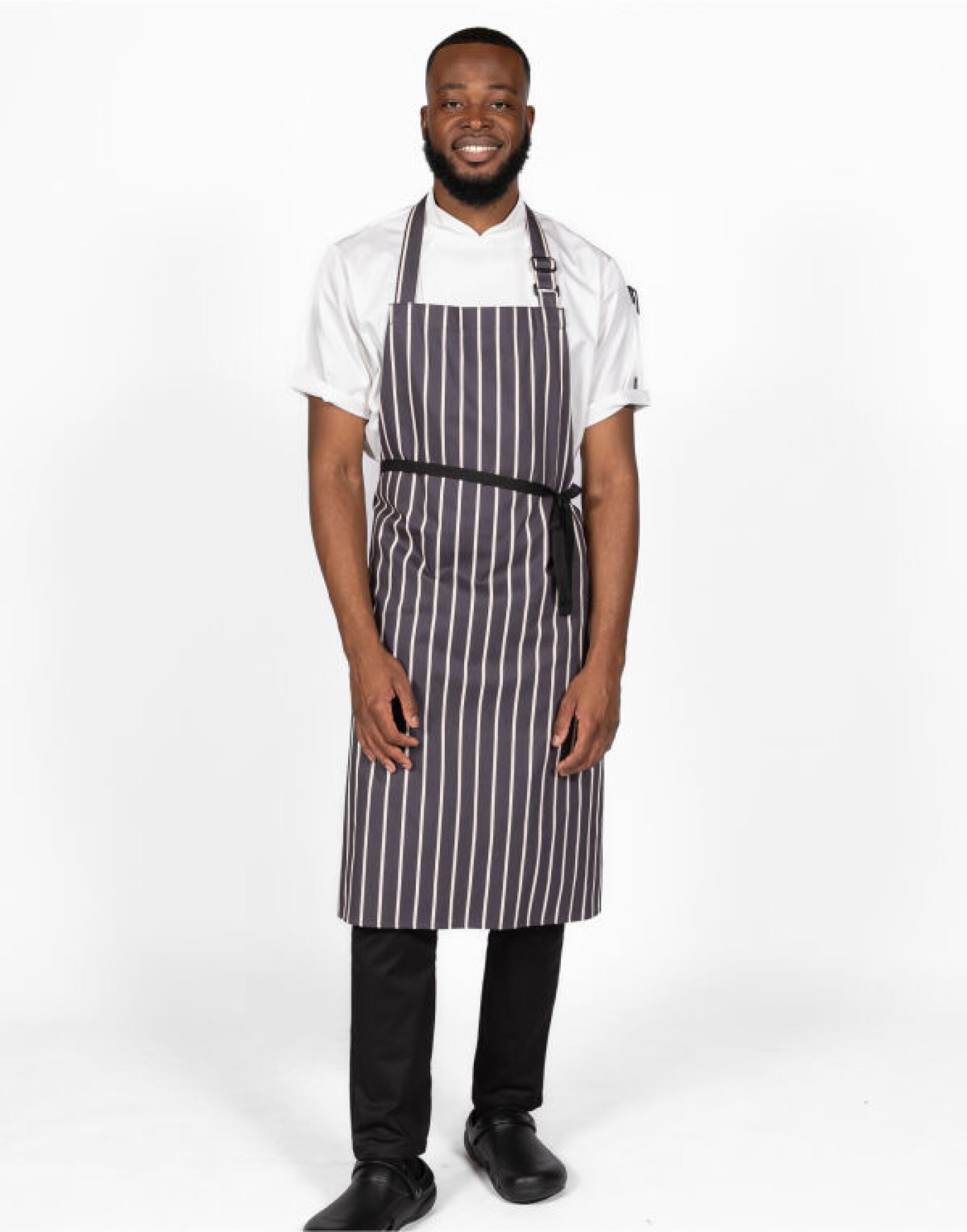 Stripe Apron - Grey