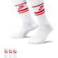 Nike Sportswear Everyday Essential Crew Socks 3PR - White/Red
