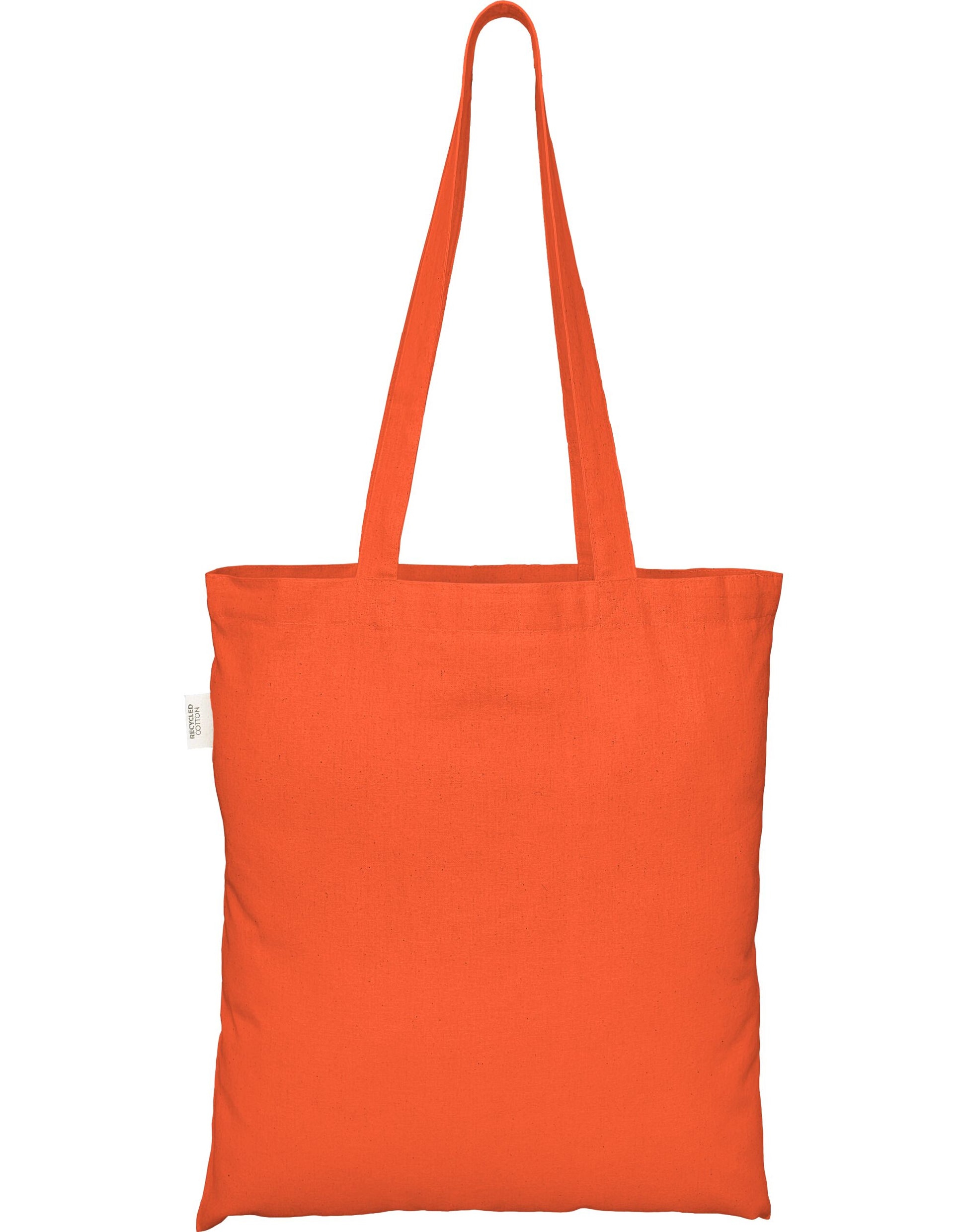 100% Recycled Cotton Tote Bag - Orange